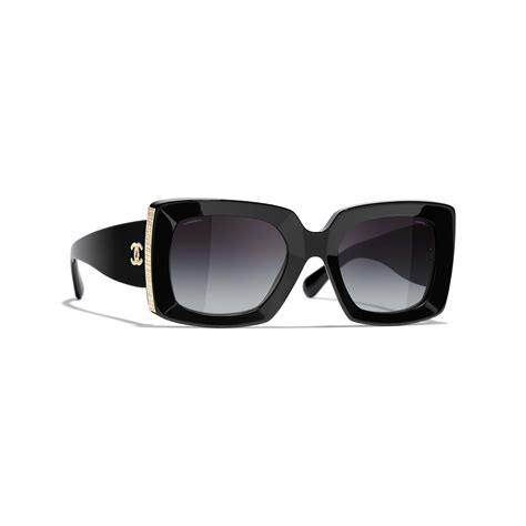 black chanel sunglasses on head|chanel unisex sunglasses.